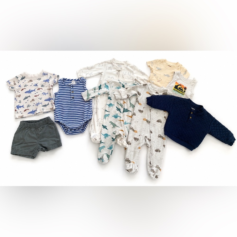 9 Piece BUNDLE - 3/6 Months Baby Boy Essentials 🩵✨